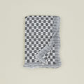 Quilted Checkered Throw - Black/White Checkered