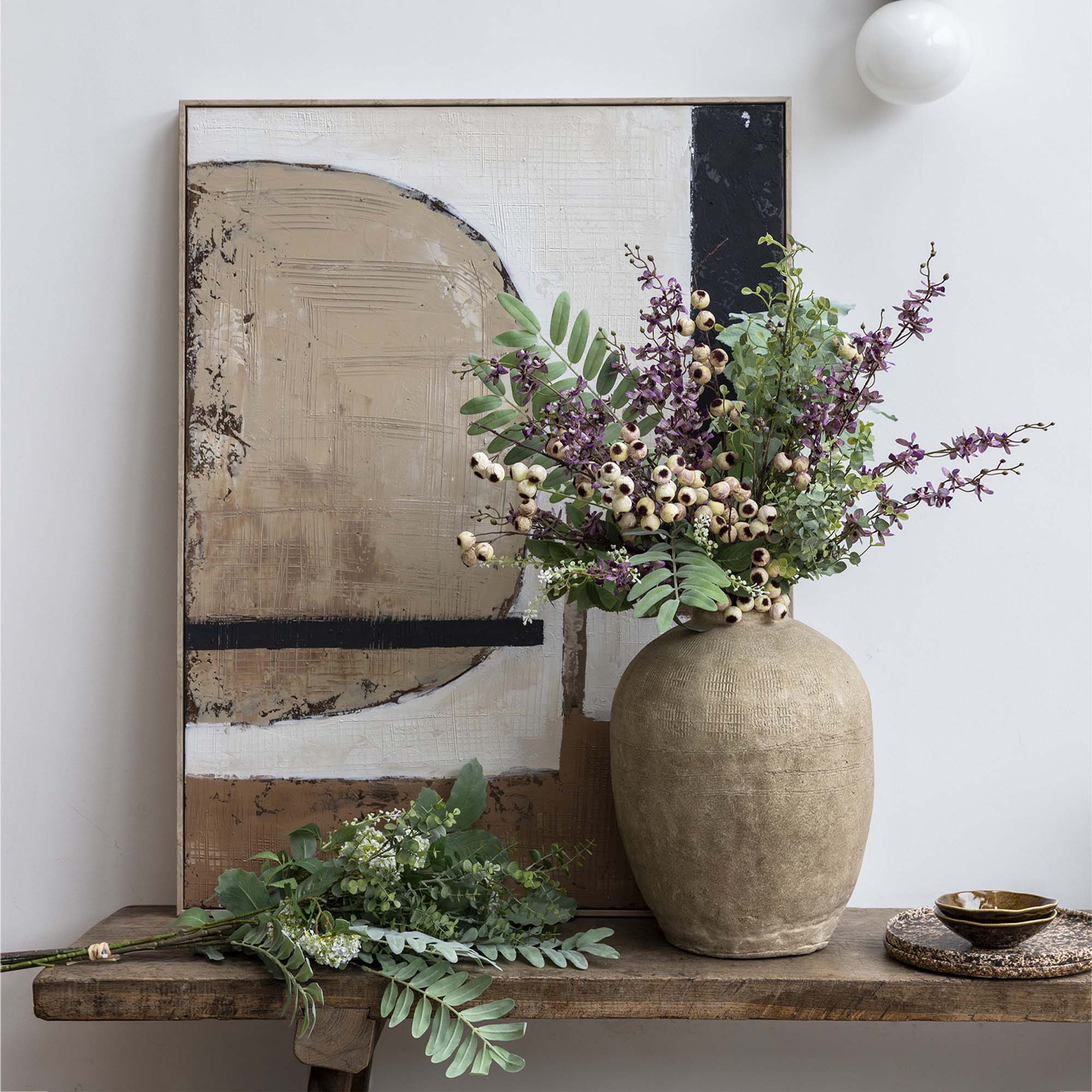 Faux Wild Orchid Bunch