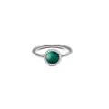 Audrey Ring Malachite Silver