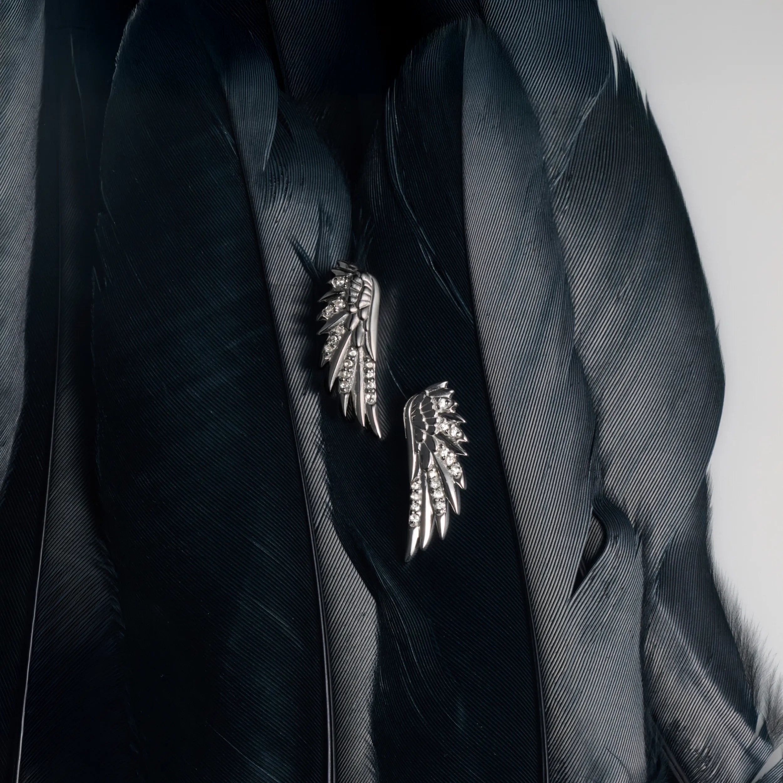 Sapphire Wing Ear Climber