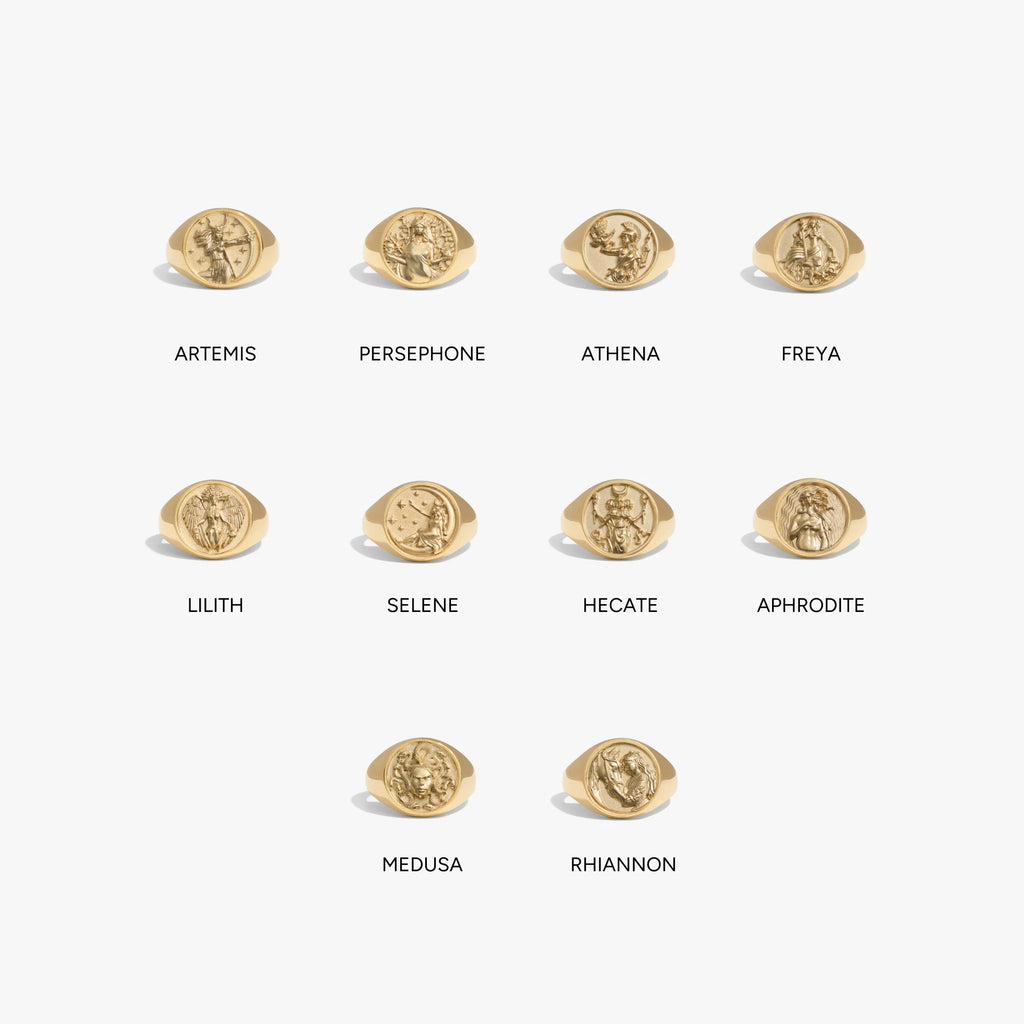 Goddess Signet Rings