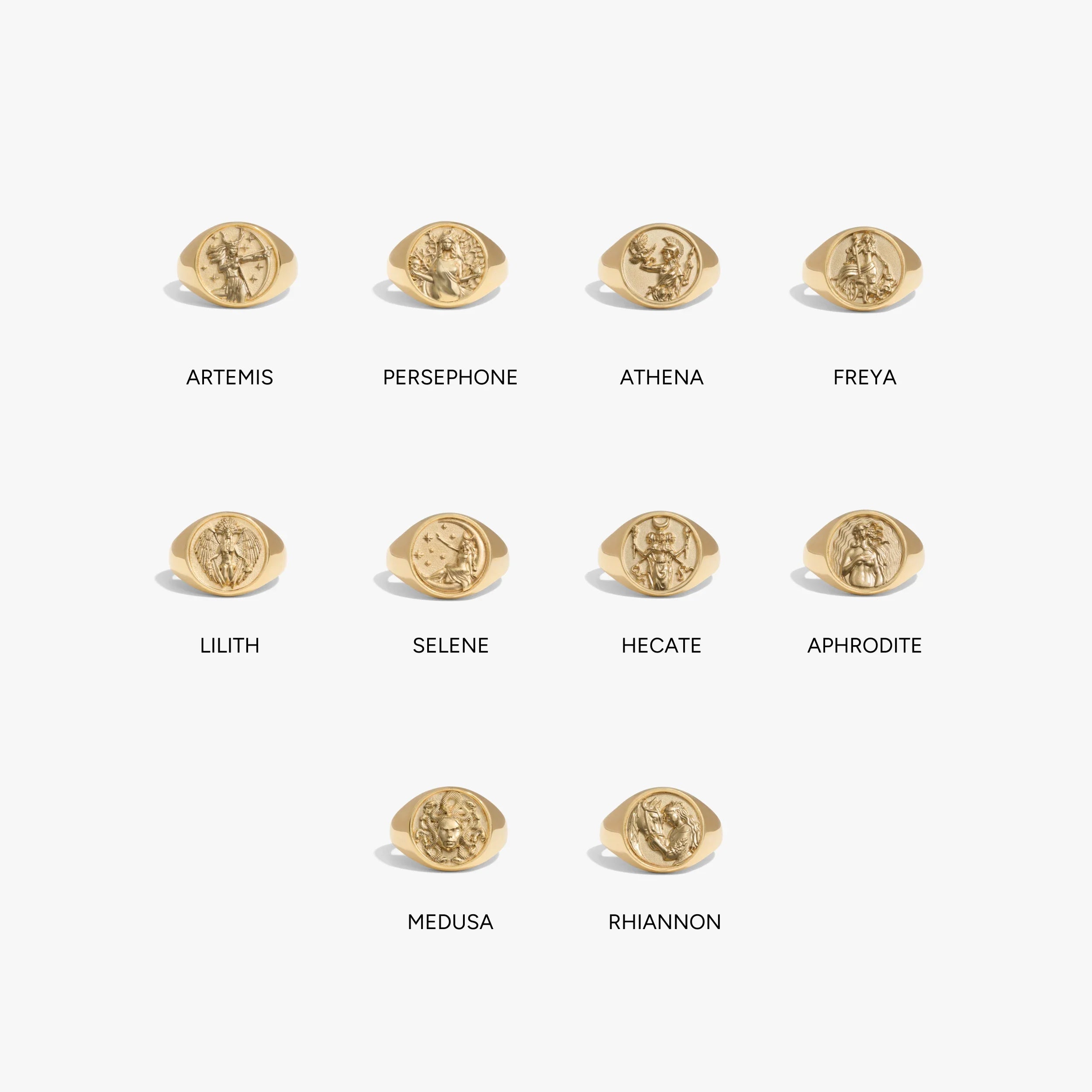 Goddess Signet Rings