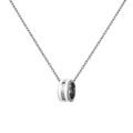 Emalie Necklace Silver Satin White
