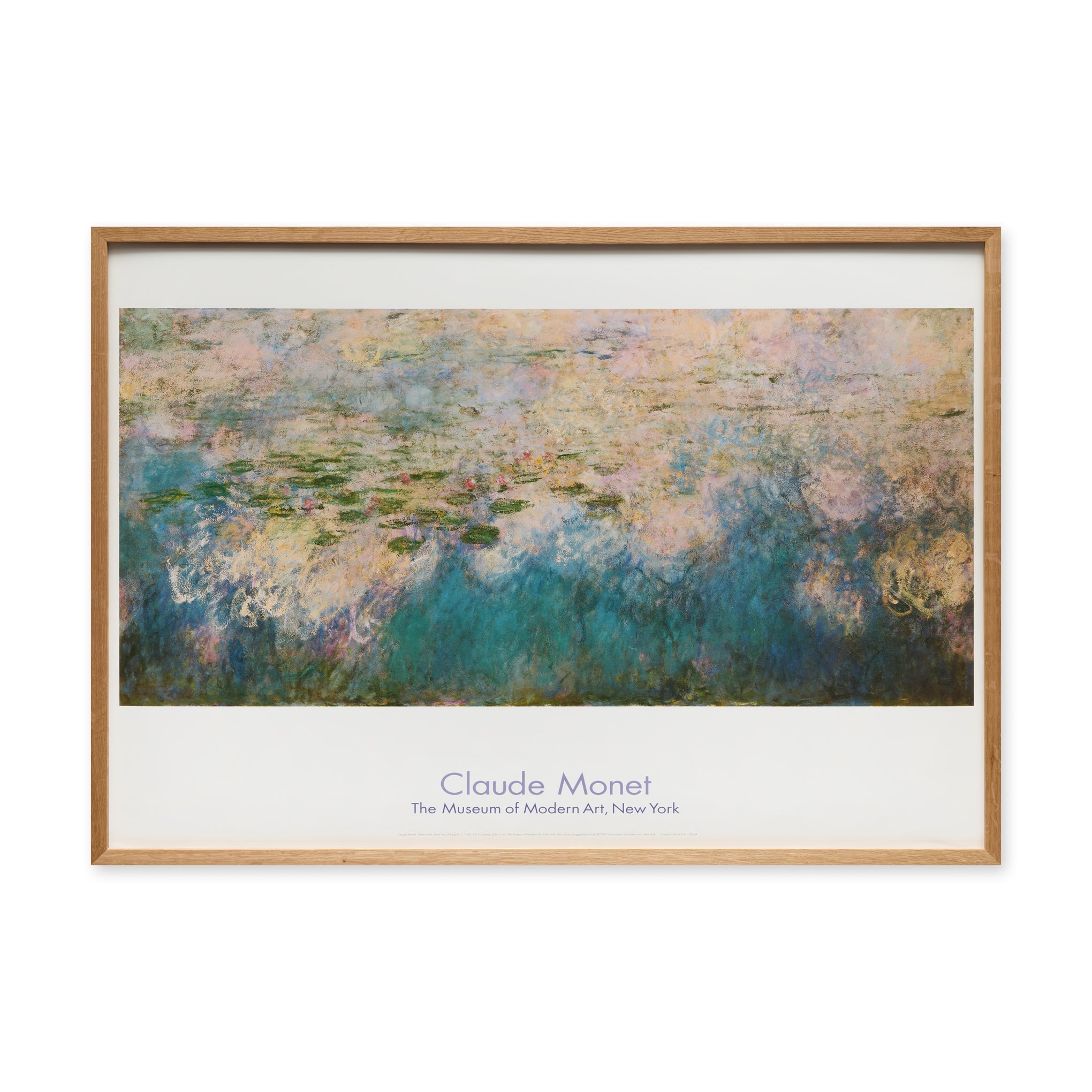 Claude Monet Water Lilies Panel 2 Framed Poster