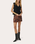 Tulum Beaded Sequin Georgette Mini Skirt