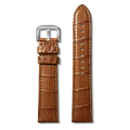 24mm Cognac Alligator Leather Watch Strap (Long) - Cognac