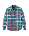 Vintage Flannel Work Shirt - Blue / Gray / Multi Plaid
