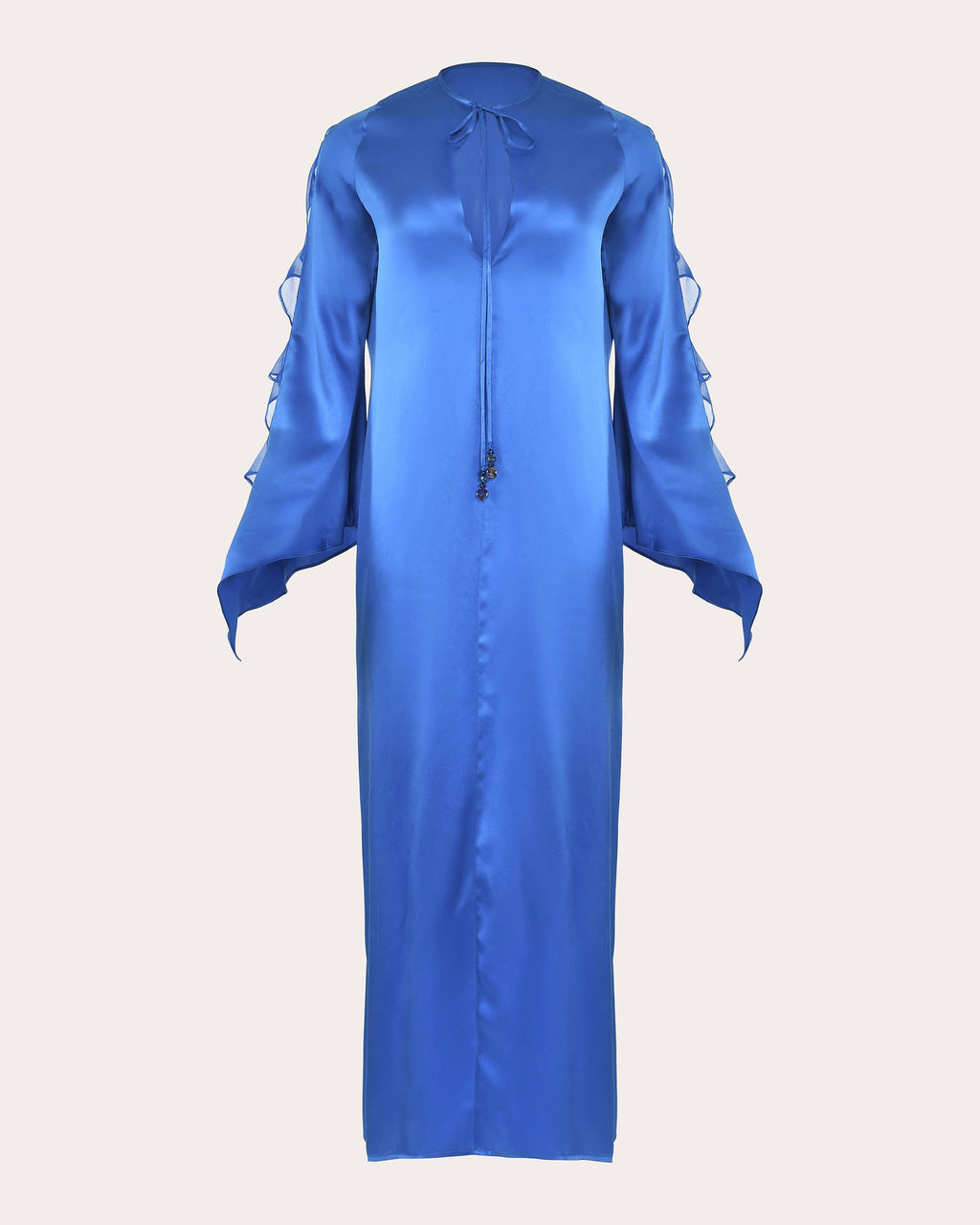 Juno Ruffled Silk Maxi Dress