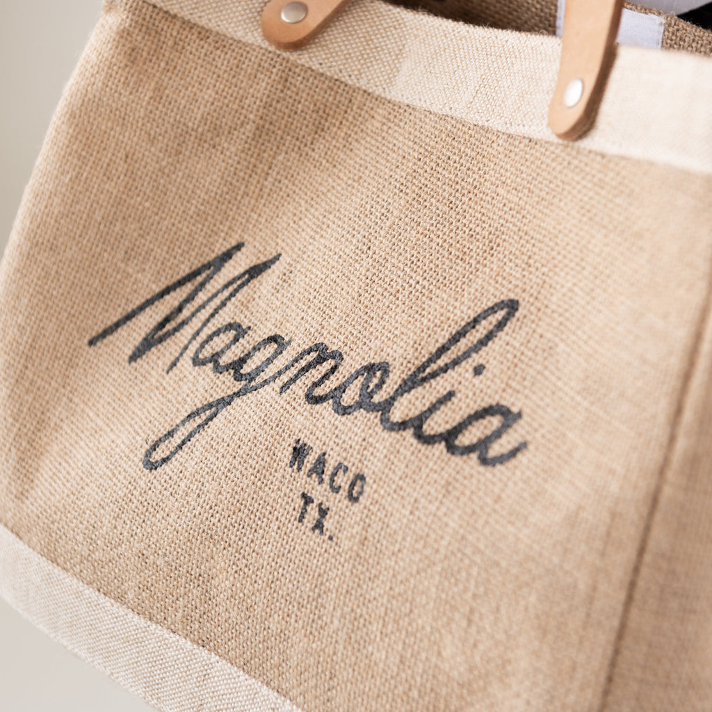 Magnolia Script Market Tote
