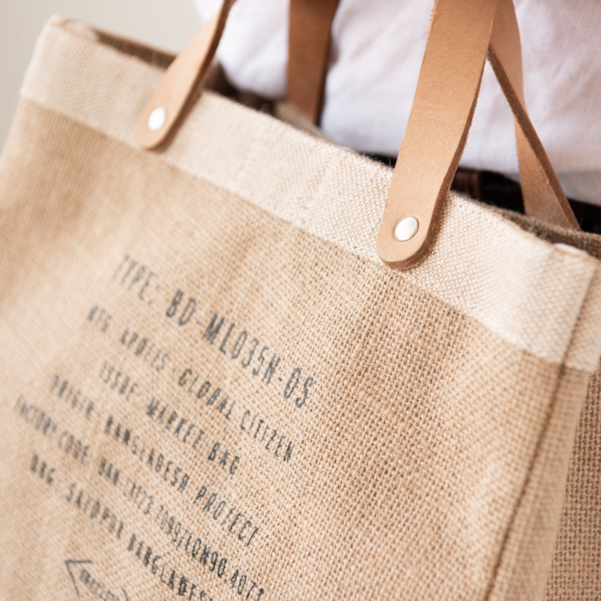 Magnolia Script Market Tote