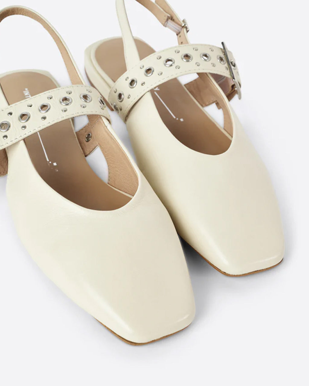 Pearl Slingback Ballet Flat - Creme