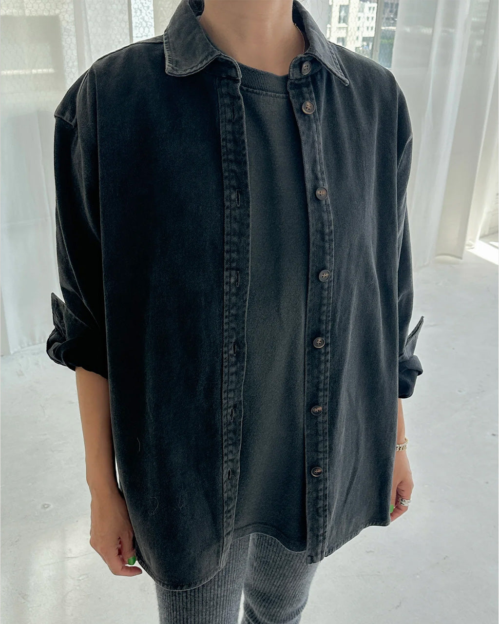 Theo Jacket - Black Denim