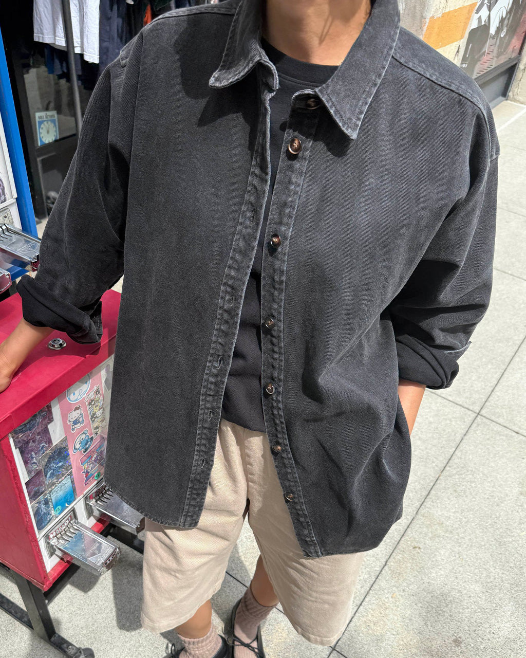 Theo Jacket - Black Denim