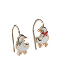 Duck Earrings - Gold