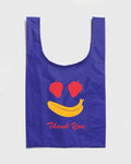Thank You Fruit Smile Standard Baggu - Cobalt
