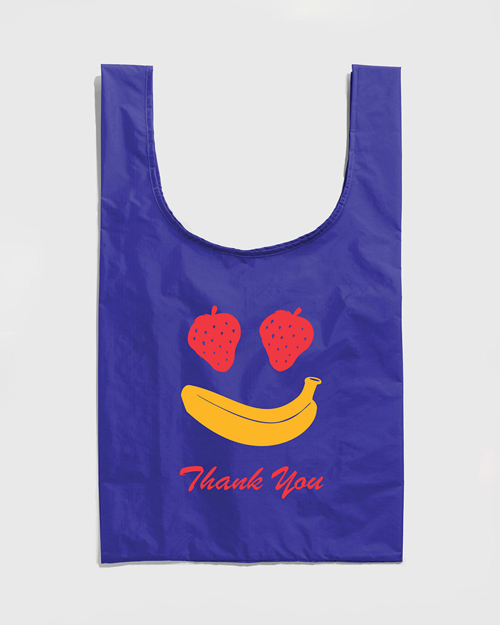 Thank You Fruit Smile Standard Baggu - Cobalt