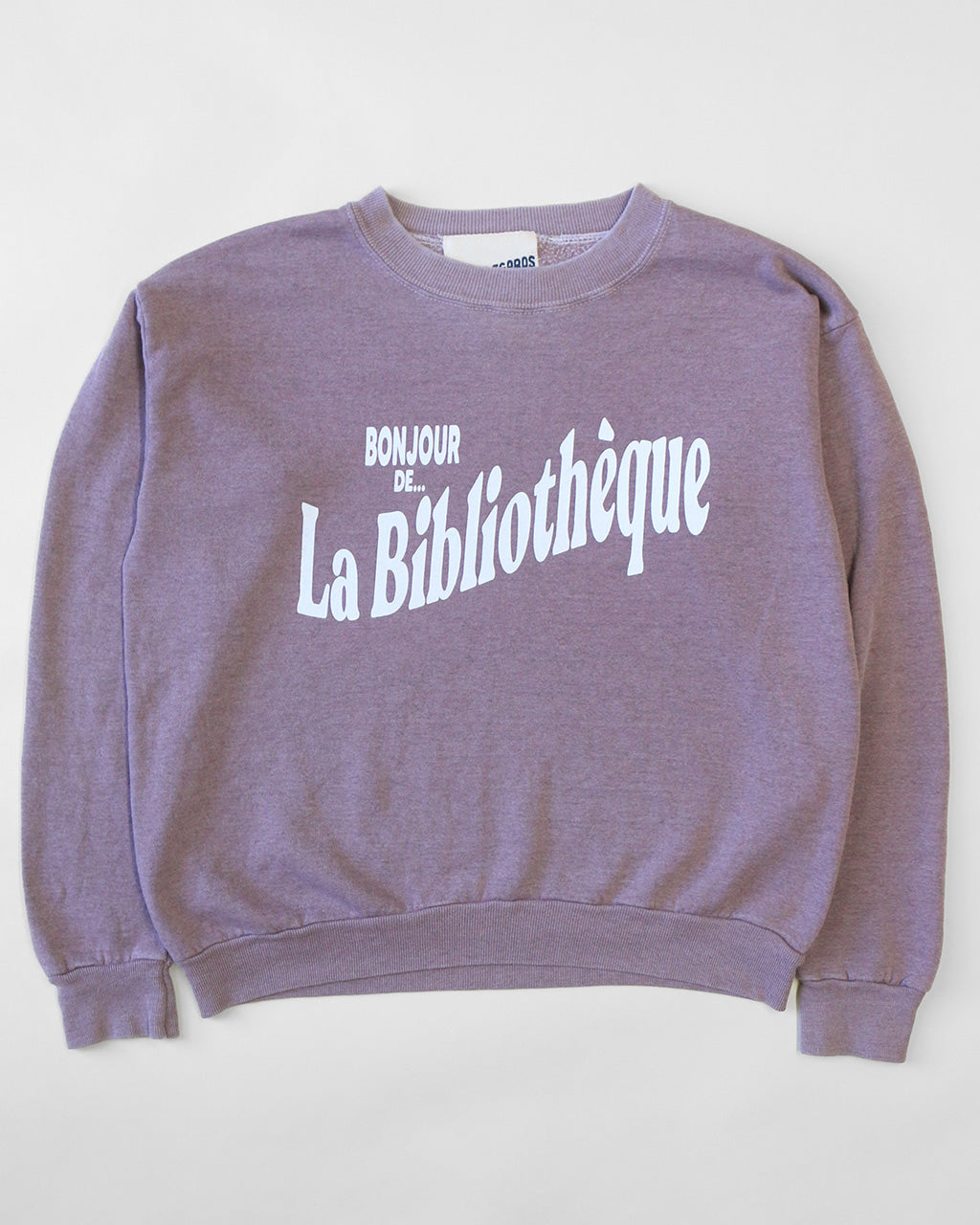 Bonjour De La Bibliothèque Sweatshirt - Rosewood