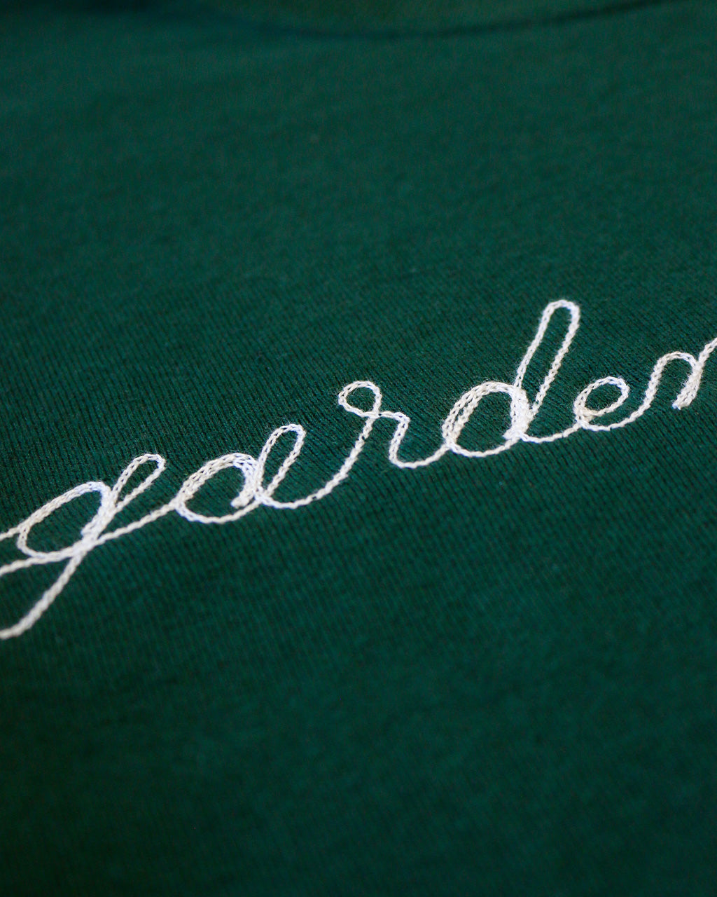 Garden Enthusiast Chainstitch Sweatshirt - Dark Green