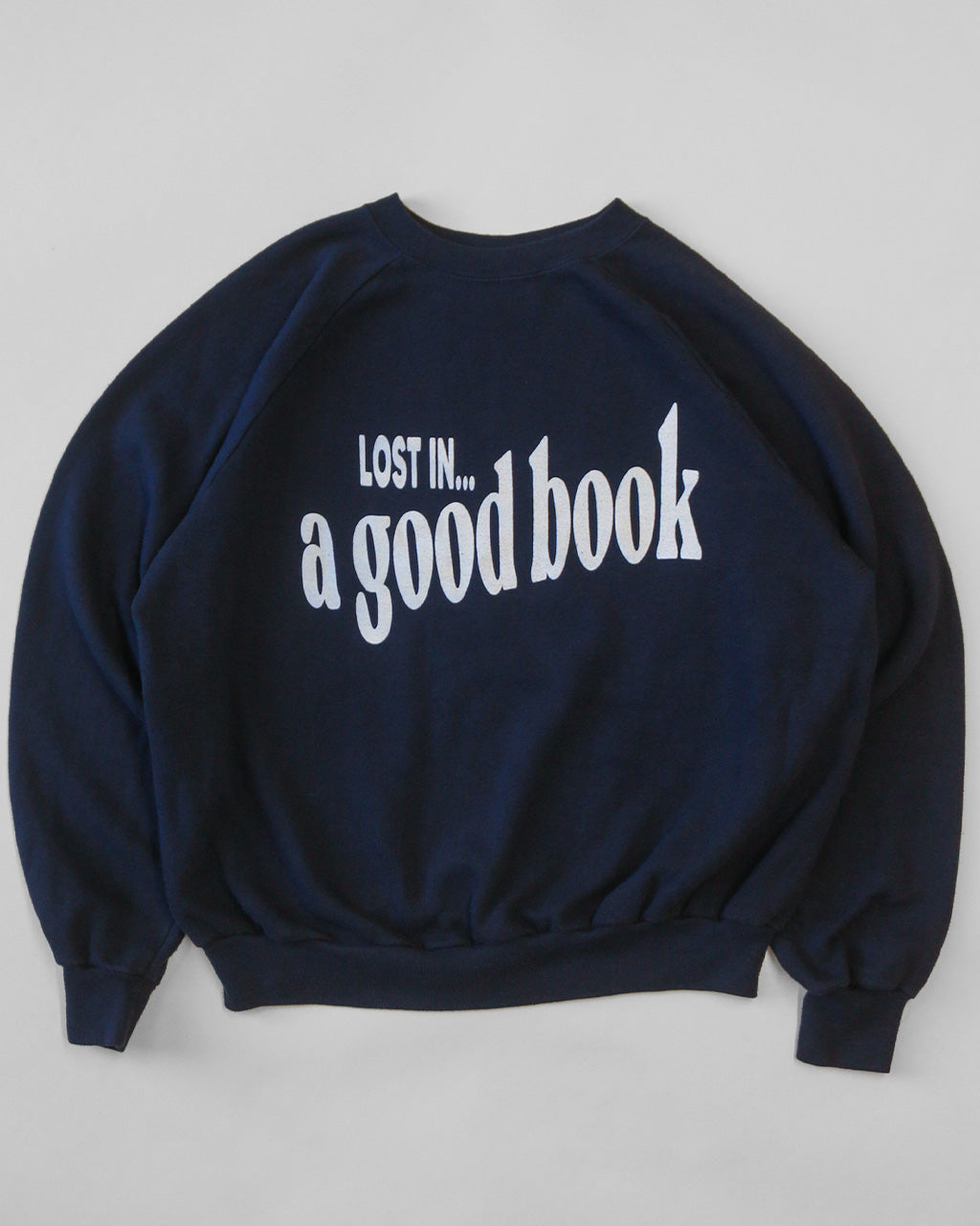 Lost In A Good Book Sweatshirt - Navy