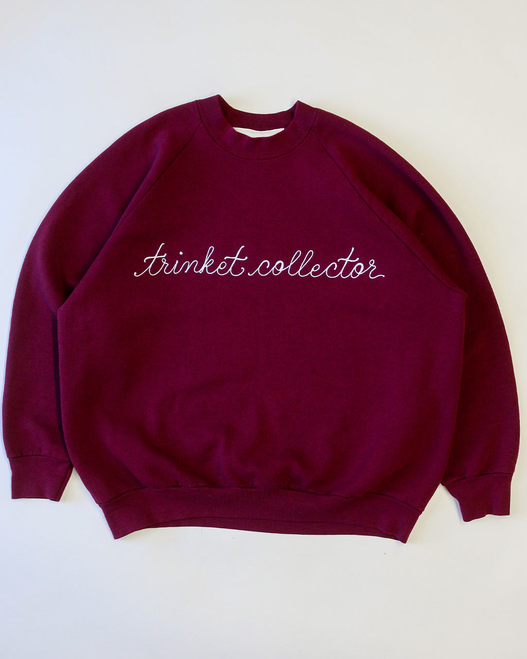 Trinket Collector Chainstitch Sweatshirt - Burgundy