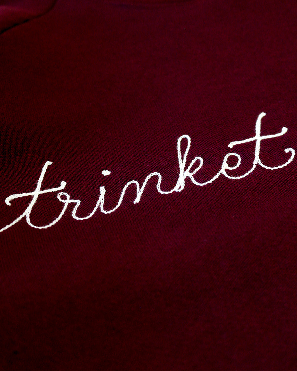 Trinket Collector Chainstitch Sweatshirt - Burgundy