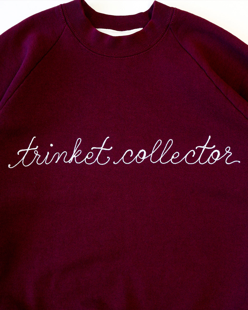 Trinket Collector Chainstitch Sweatshirt - Burgundy