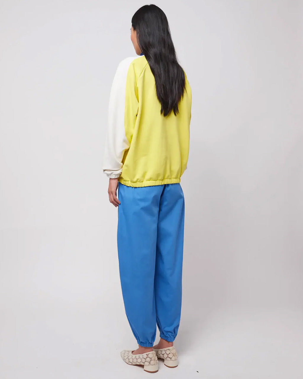 Color Block Zipper Sweatshirt