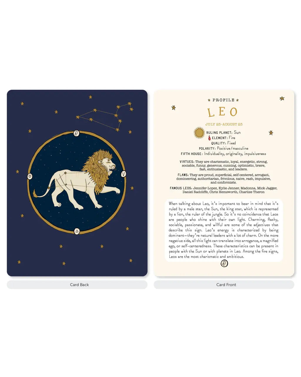 Zodiac Card Deck: 50 Cards To Discover Your Celestial