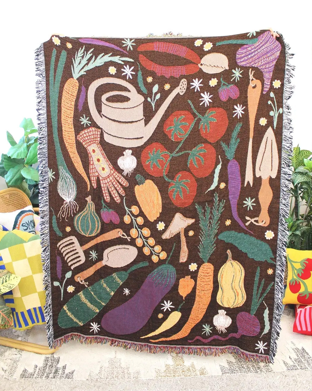 Garden Veggies Tapestry Blanket