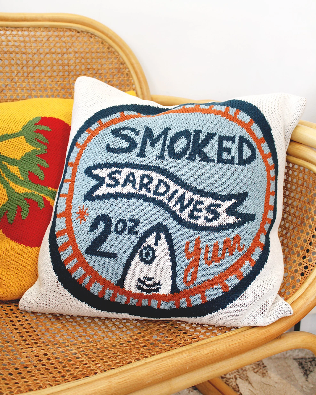 Sardine Can Knit Throw Pillow
