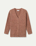 Long Camel Textured Coatigan