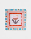 Ceramic Photo Frame - Red Flowers