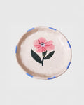 Flower Trinket Tray - Blue Trim