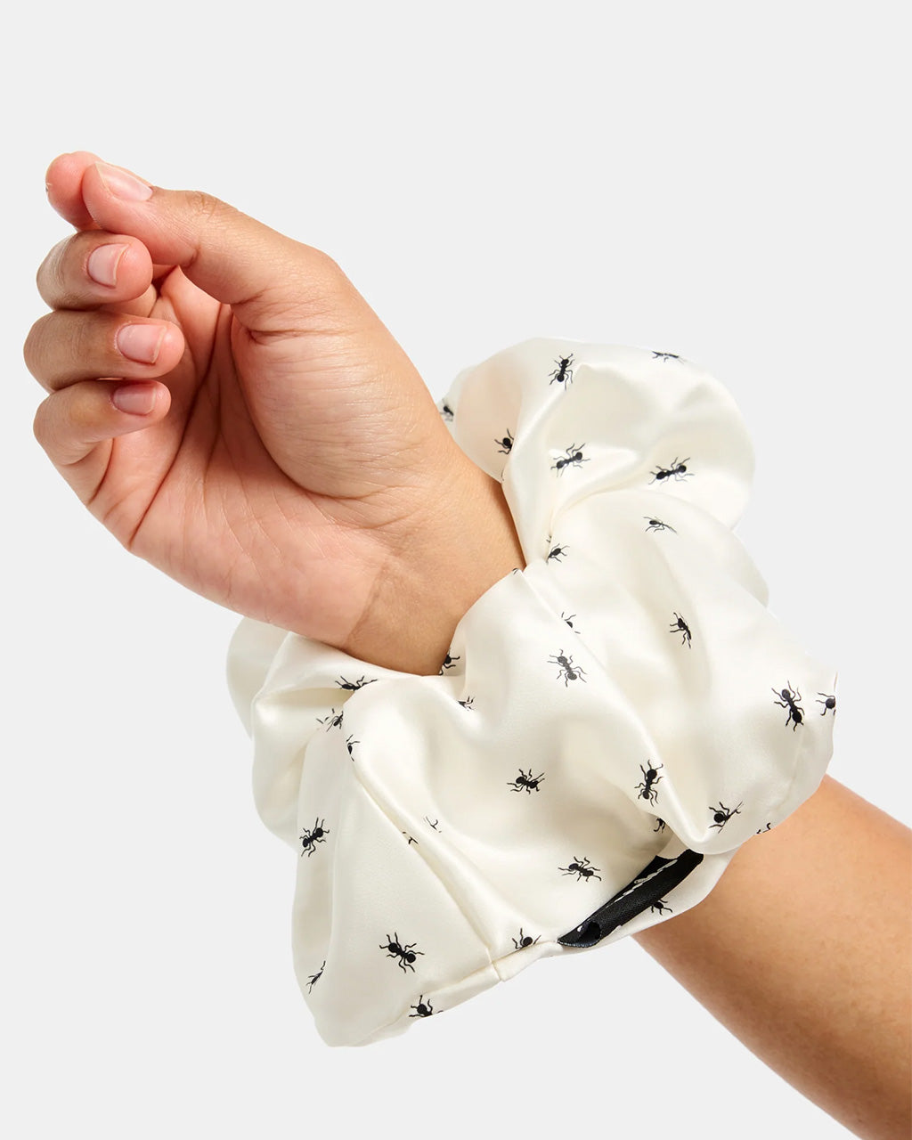 Silk Tie Scrunchie - Ants