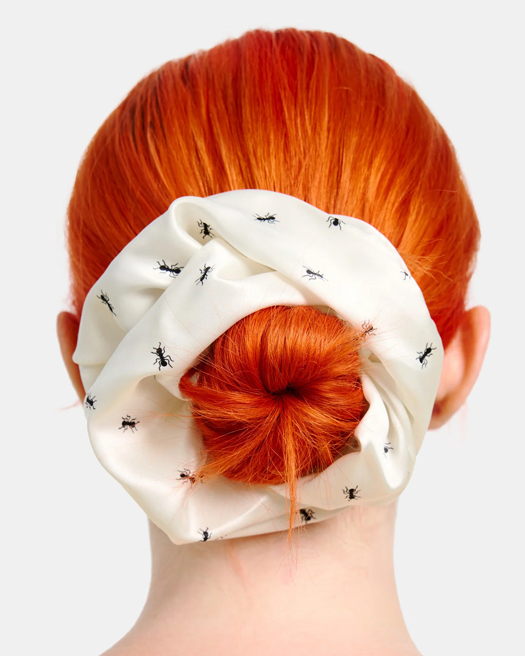 Silk Tie Scrunchie - Ants