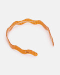 Wavy Headband - Caramel Plaid