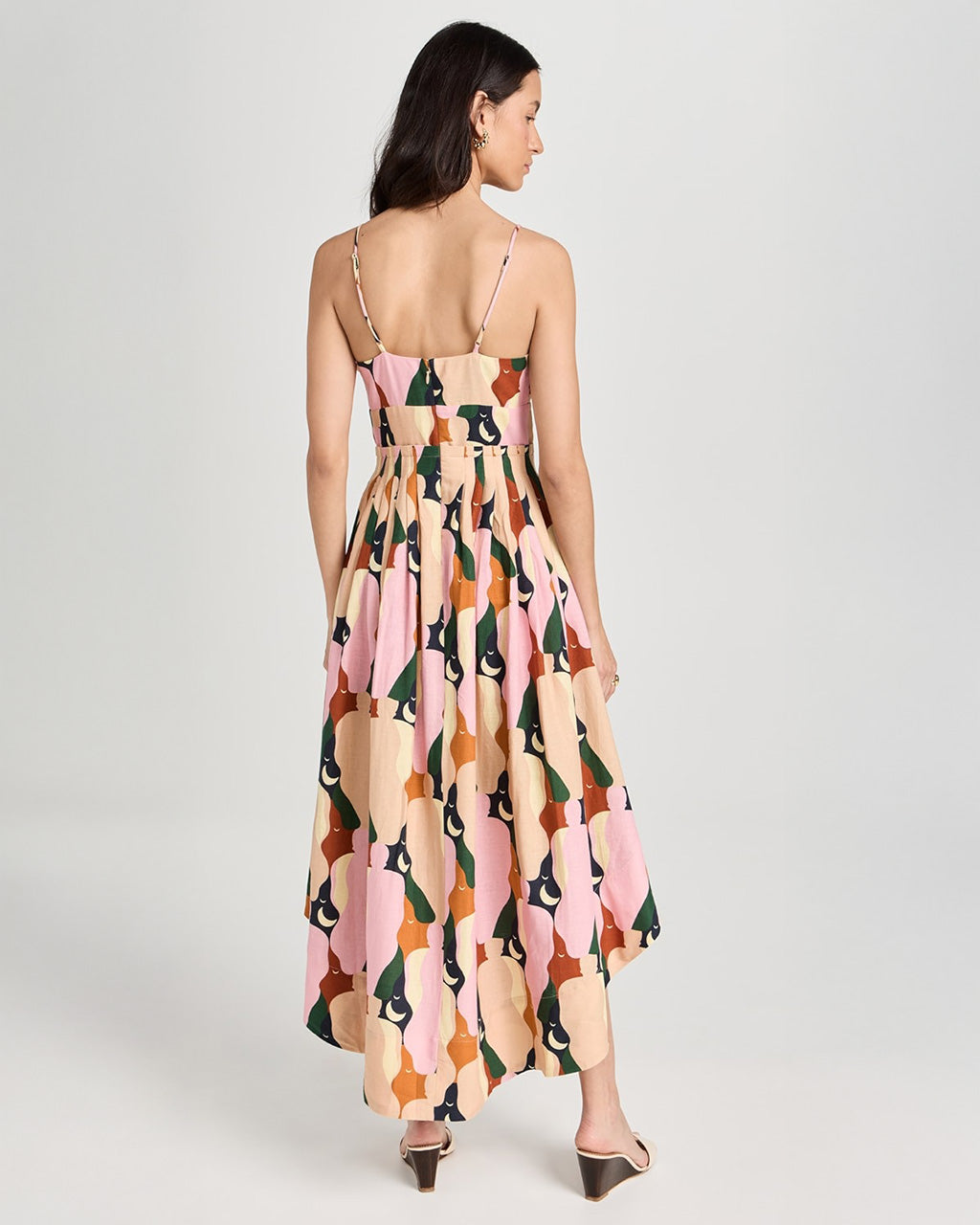 The Kiss Multicolor Sleeveless Midi Dress