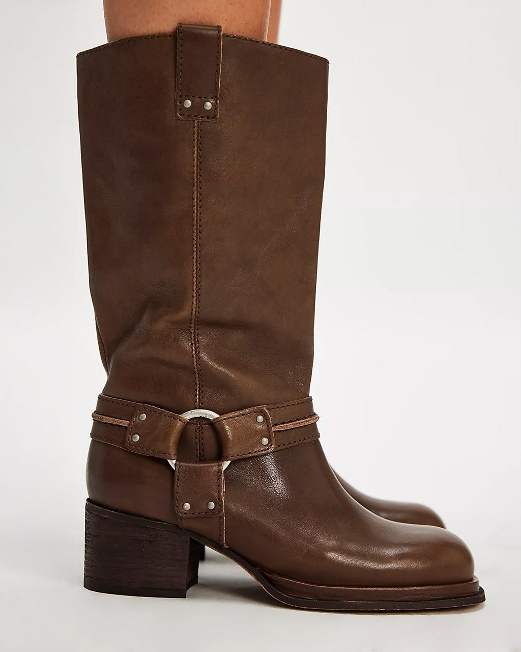 Anok Harness Boot - Smoky Quartz Leather