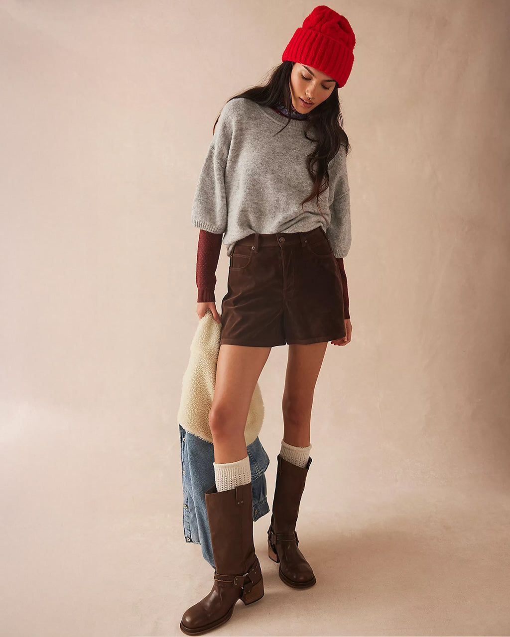 Anok Harness Boot - Smoky Quartz Leather