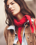 Essential Triangle Scarf - Red