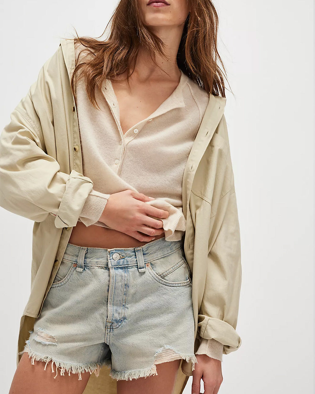We The Free Now Or Never Denim Shorts - Well Worn