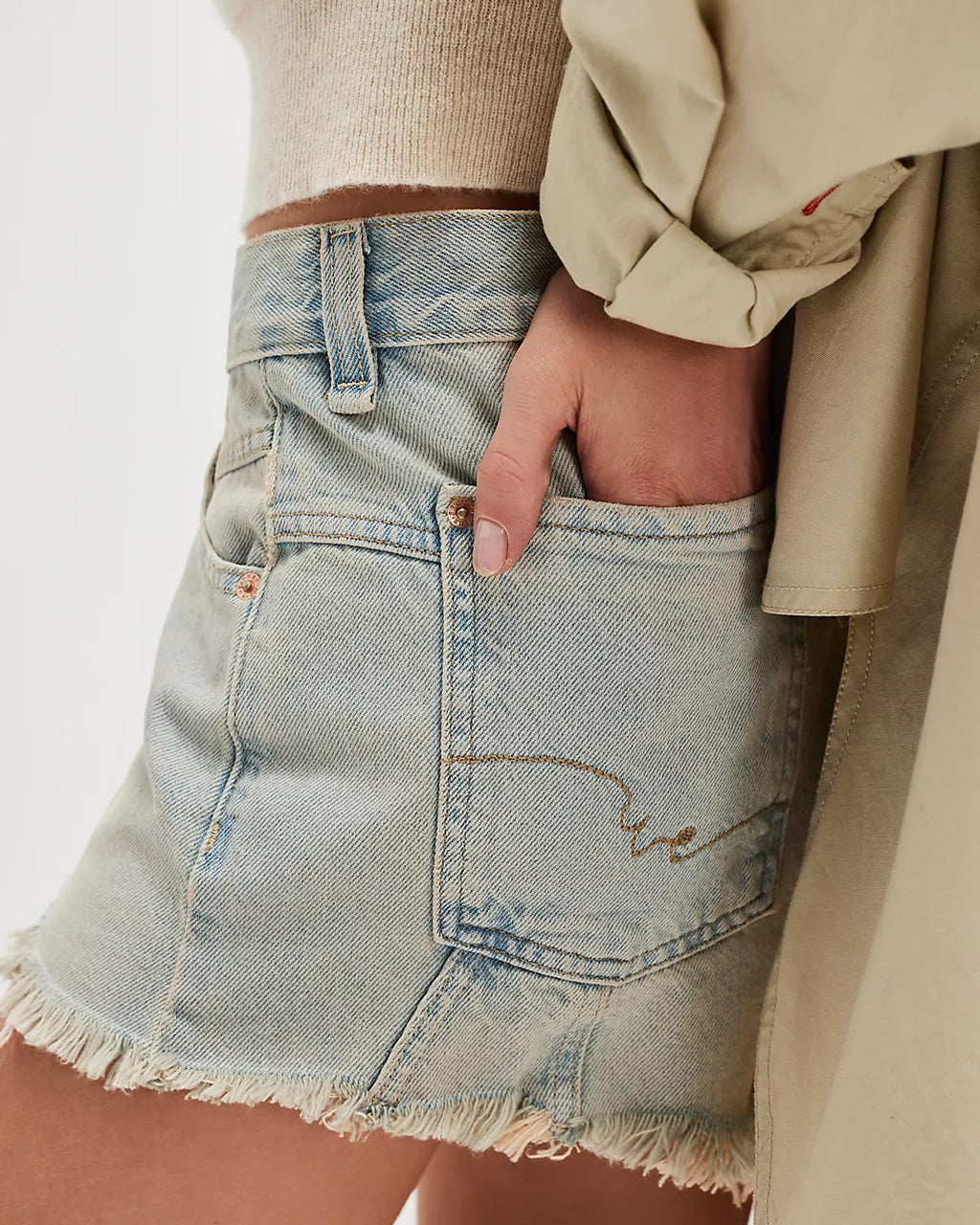 We The Free Now Or Never Denim Shorts - Well Worn