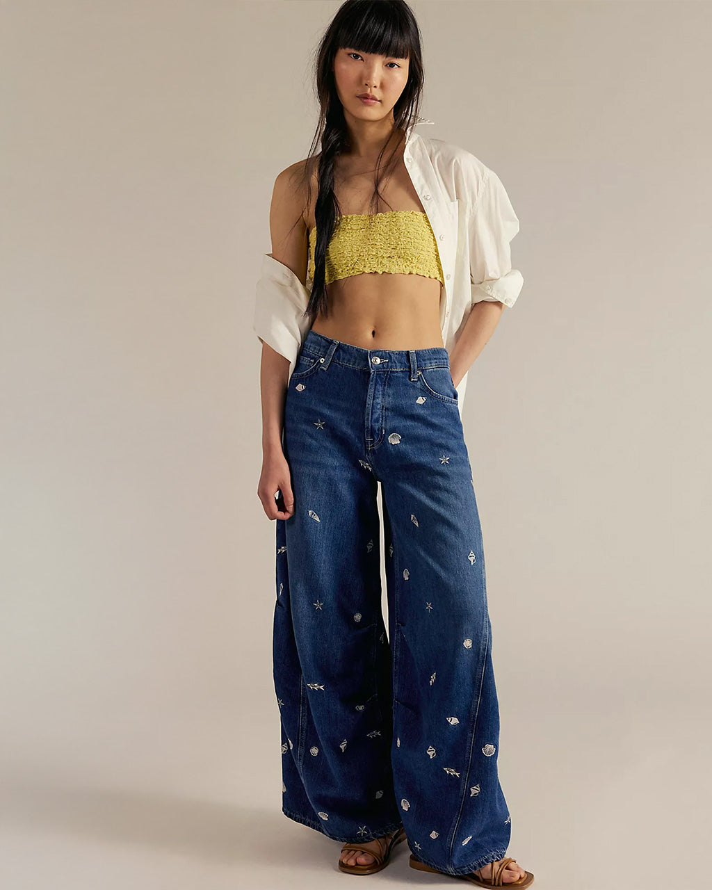 We The Free Westward Embroidered Jeans - Under The Sea