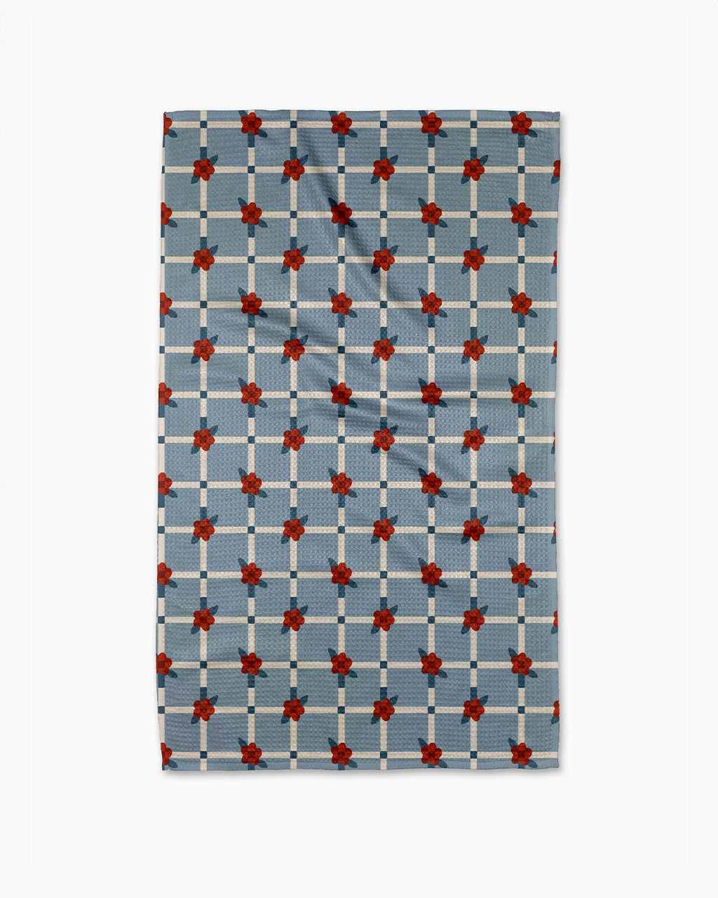 Floral Parade Grid Tea Towel