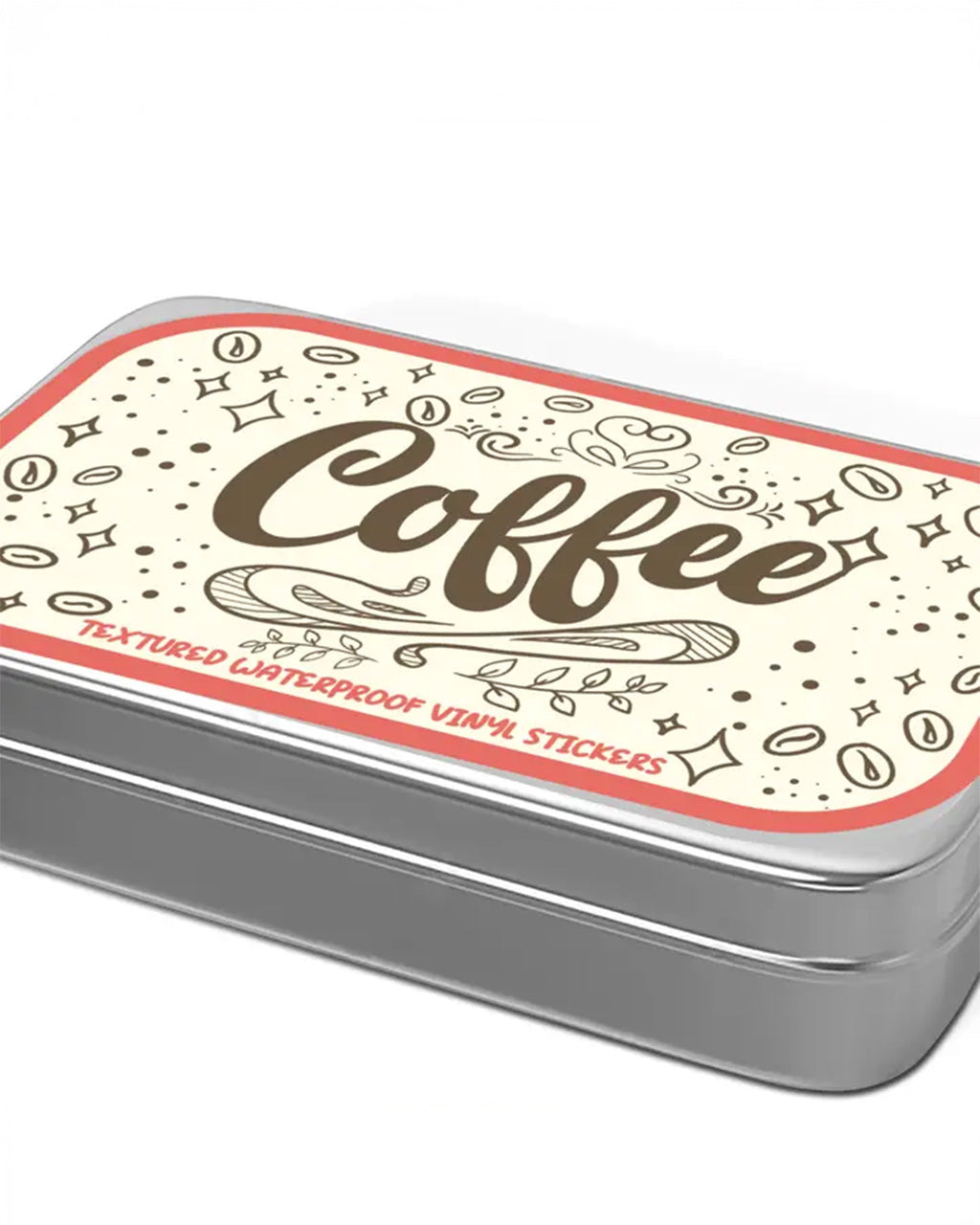 Coffee Stickers Tin Can