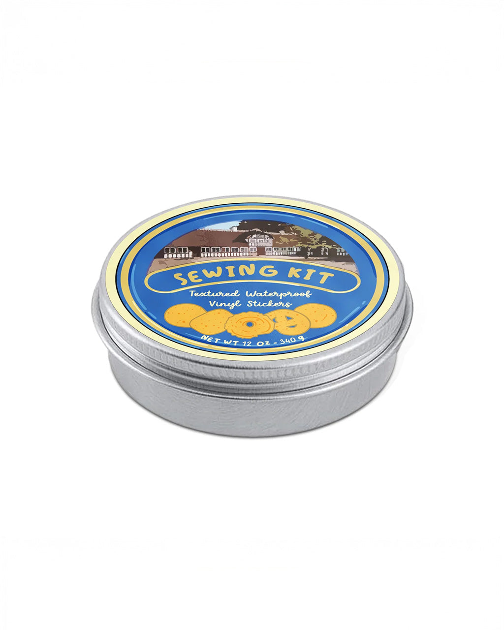Sewing Kit Stickers Tin Can