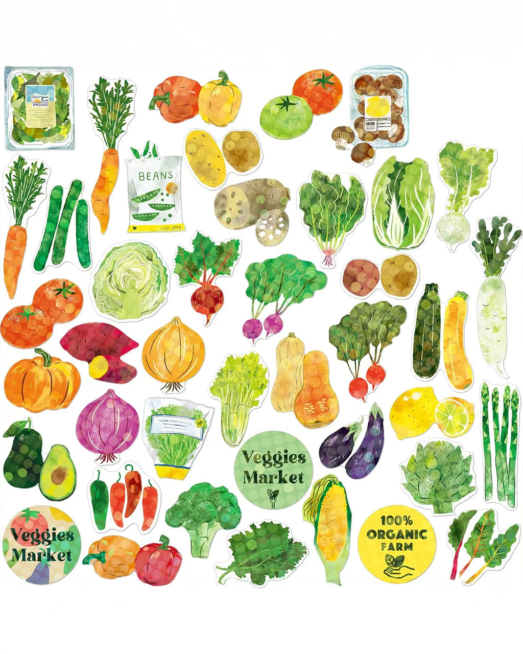 Hako Stickers - Vegetables