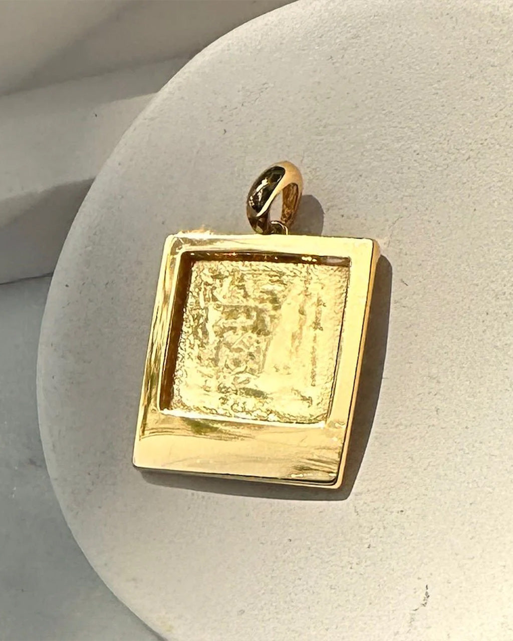 Polaroid Photo Charm - Gold