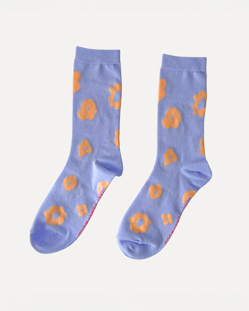 Celeste Crew Socks - Lavender + Peach