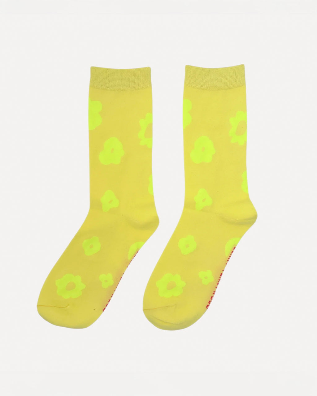 Celeste Crew Socks - Sunny Yellow + Neon